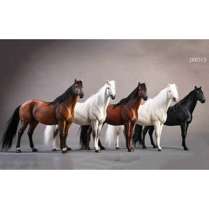 Масштаб 1/12 имитация ПВХ теплая кровяная лошадь монтируемая модель животного