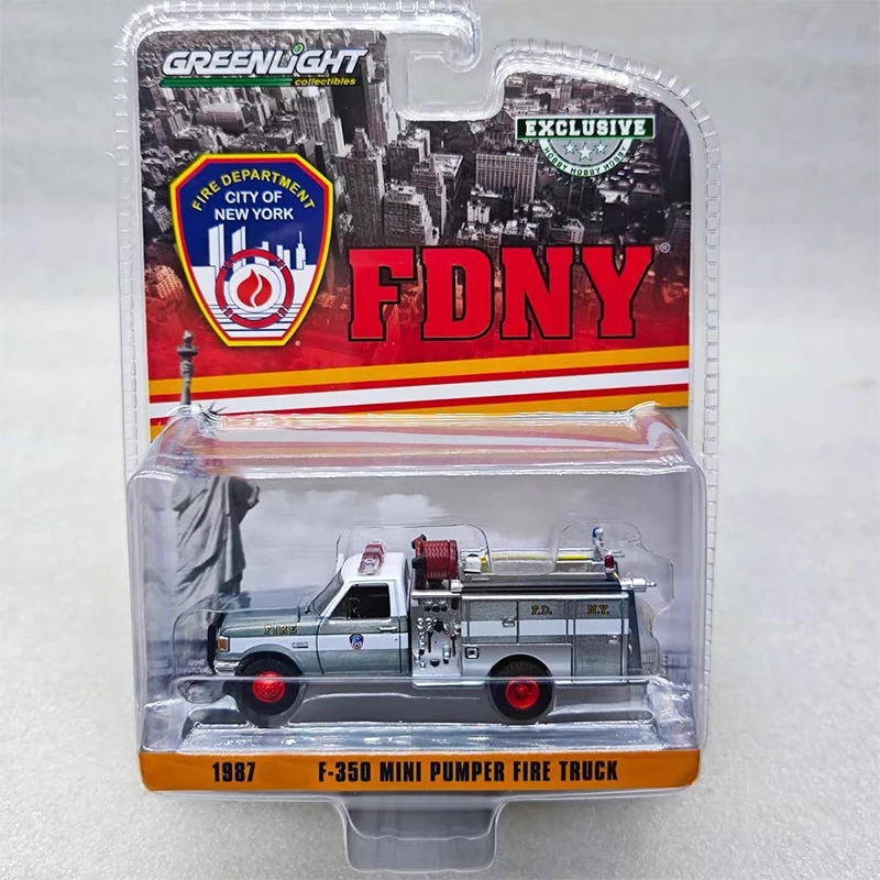 Greenlight 1:64 1987F-350 Пожарная машина-FDNY Серия пожарных литая под давлением модель