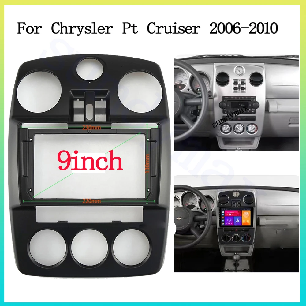 

9inch Car Radio Frame for Chrysler Pt Cruiser 2006-2010 Stereo GPS DVD Player Panel Bezel