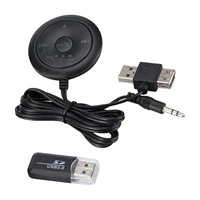 car bluetooth receiver hands free call listen to fm bluetooth 5 0 transmitter aux center console car play mp3