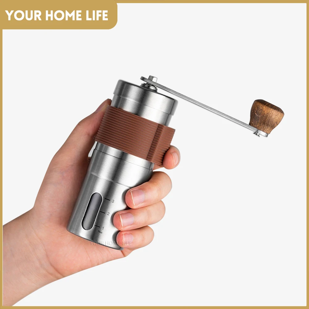 

Manual coffee bean grinder portable with adjustable settings for coffee bean grinder coffee grinder french press