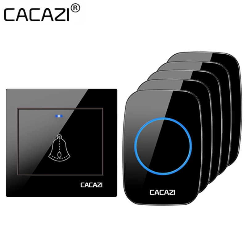 

CACAZI 36 Chime 110db 4 levels 300M Intelligent Wireless Doorbell Home Welcome Doorbell Waterproof Remote Smart Door Bell Chime