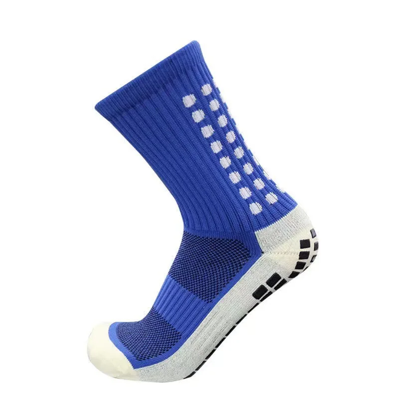 1Pair High Quality New Football Socks Men and Women Sports Socks Non-slip Silicone Bottom Soccer Basketball Grip Socks