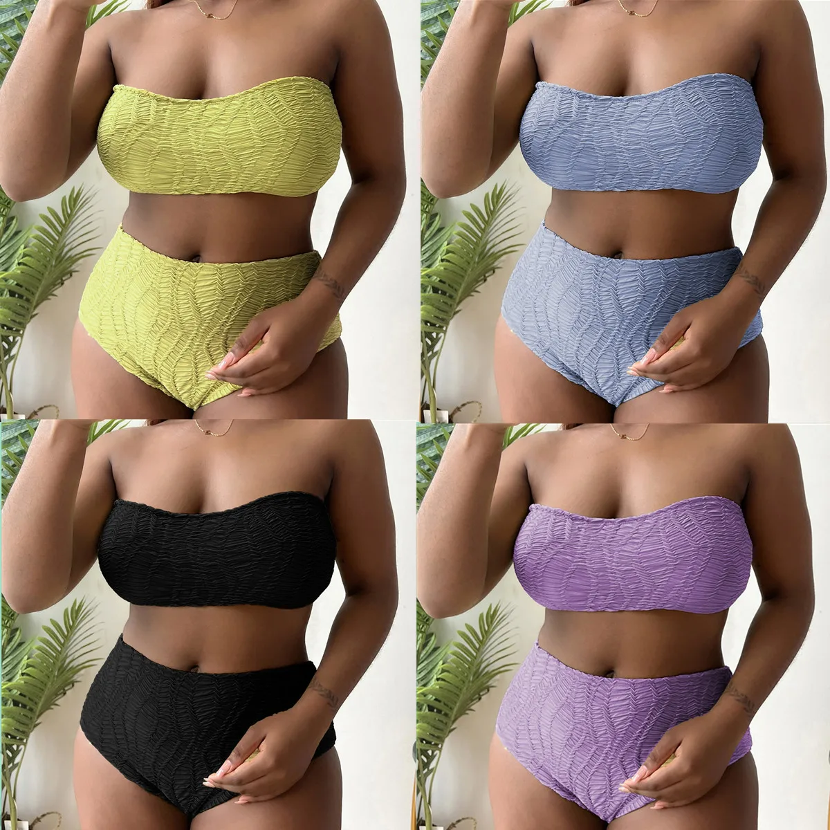 

Купальник Новый однотонный с высокой талией