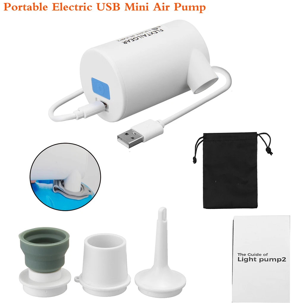 

Portable USB Electric Mini Air Pump for Inflatable Toys Camping Airbeds Air Mattress Pump