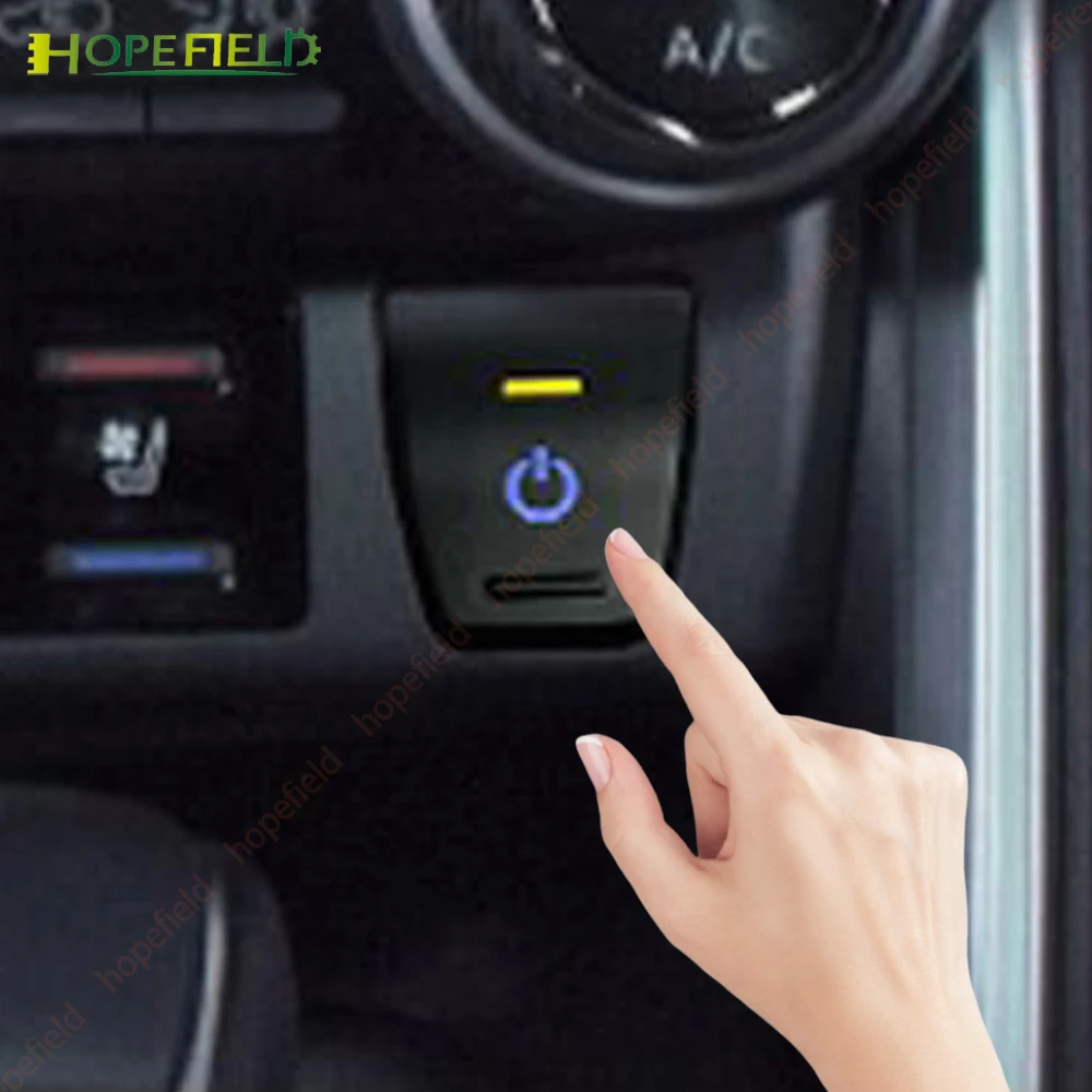 

Front Fog Light Power Supply LED Spotlight Music Lamps Modification Switch Button accessories for Toyota Wilanda RAV4 2019-2021