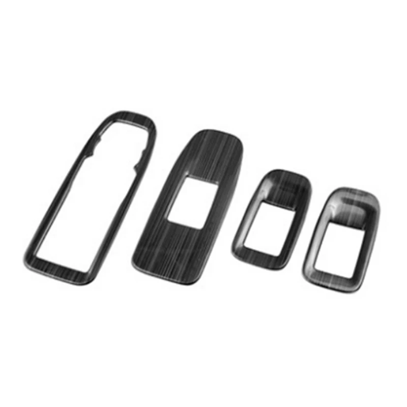 

For Cadillac XT5 2016-2019 Car Window Lift Switch Button Panel Cover Trim Sticker Decor Interior Accessories.Black