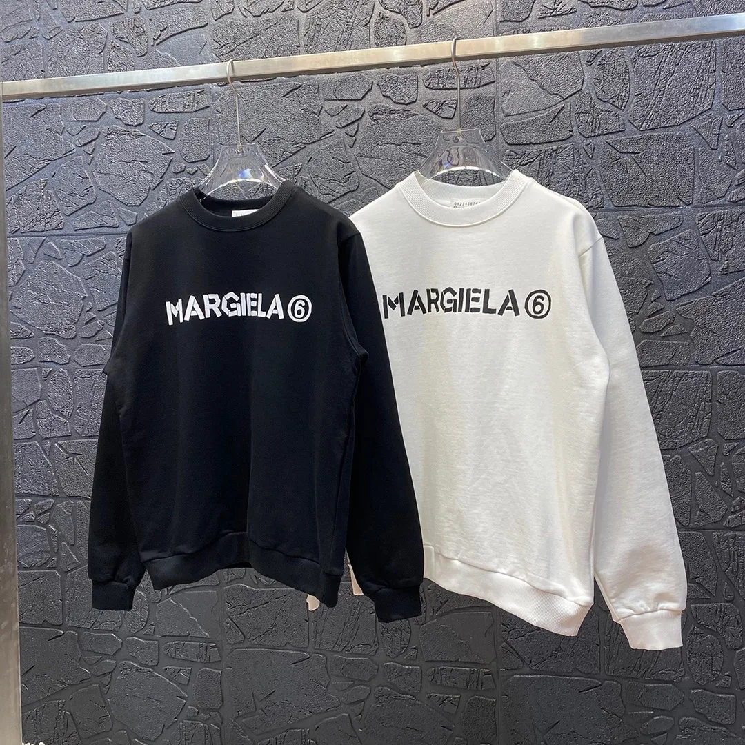 

Majella new spring and fall letters printed style couple round neck pullover sweatshirt loose men and women cotton tops MFUKM