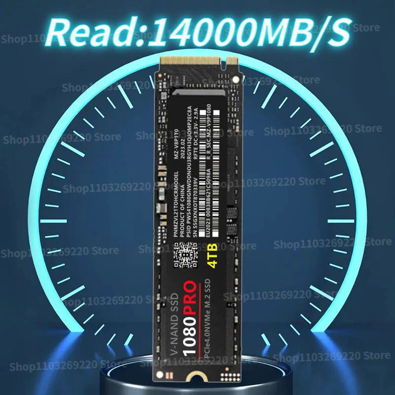 

1080PRO 4TB 2TB 1TB Original Brand SSD M2 2280 PCIe 4.0X4 NVME Read Solid State Hard Disk for Game Console/laptop/PC/PS5
