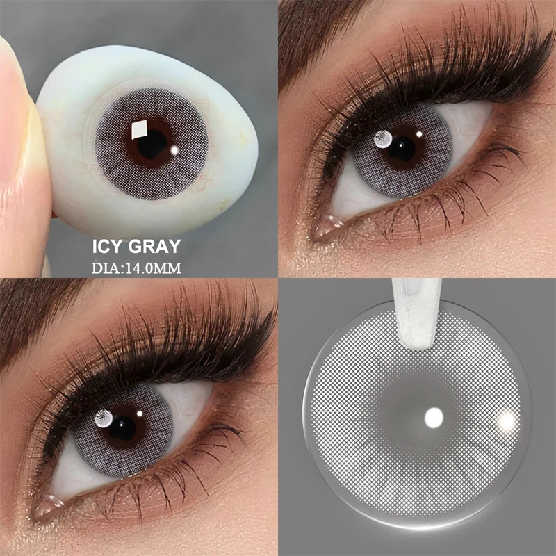 AMARA 1 пара светлых цветных контактных линз косметика красота голубые глаза макияж