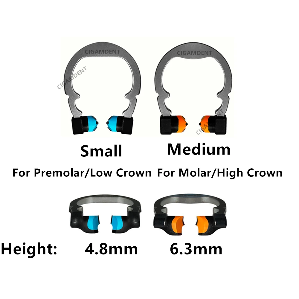 

Dental Matrix Bands Ring Holder Garrison Style Sectional Contoured Matrices Clip Wedges Retainer Clamps For Premolars Molar