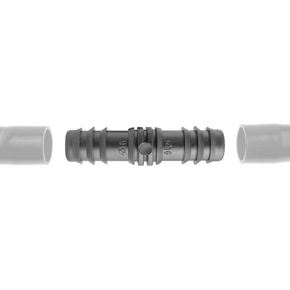 

Brand New Tube Adapter Garden Plastic 10 Pcs/Set 16PE Accessories Black High Strength Irrigation Parts Outdoor