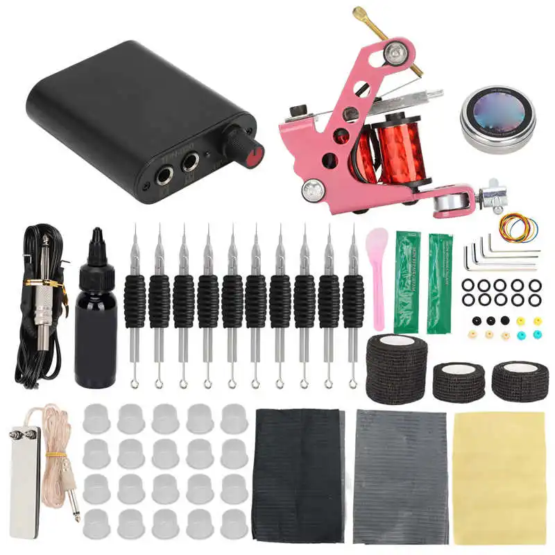 

Tattoo Machine Kit Lightweight Complete Professional Tattoo Machine Powerful for Beginners for Tattoo Shop