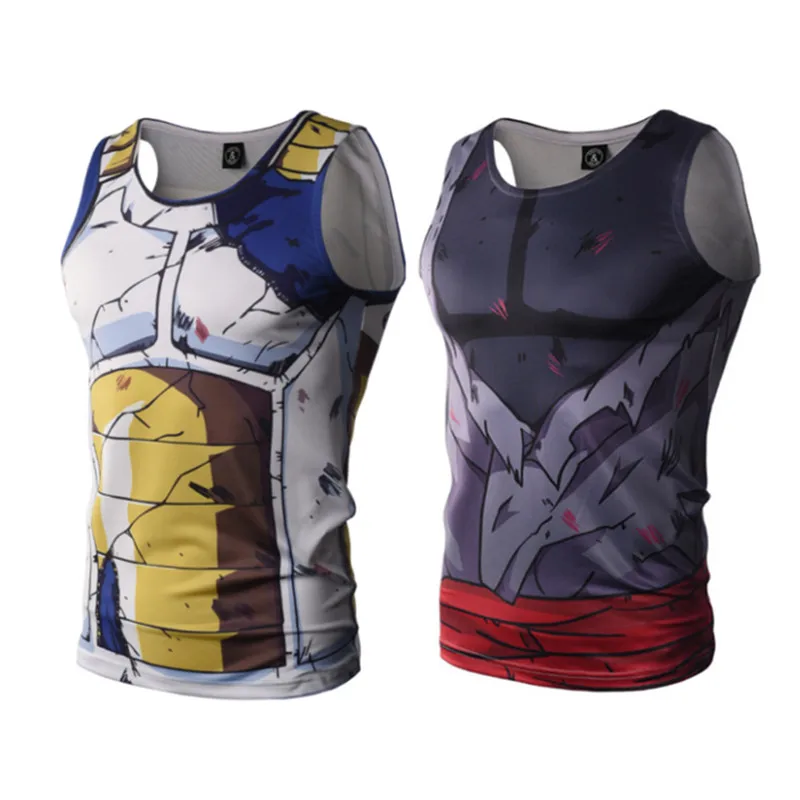 

Майка Goku мужская с 3D-принтом, жилет без рукавов, топ для фитнеса и бодибилдинга, уличная одежда