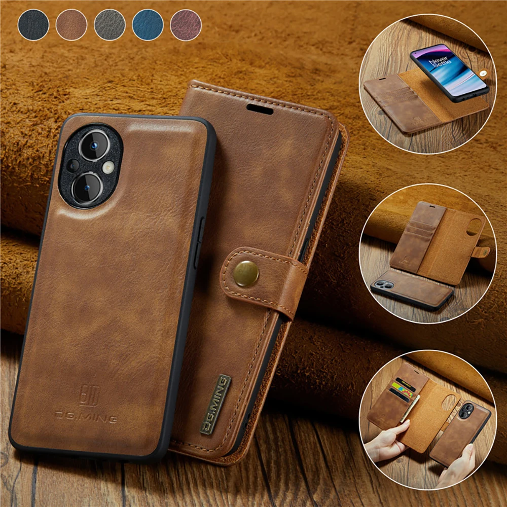 

For OPPO A96 5G 2022 Retro Flip Case for OPPO A96 Luxury 2in1 Detachable Leather Wallet Magnetic Cover OPPO A96 A 96 Fundas