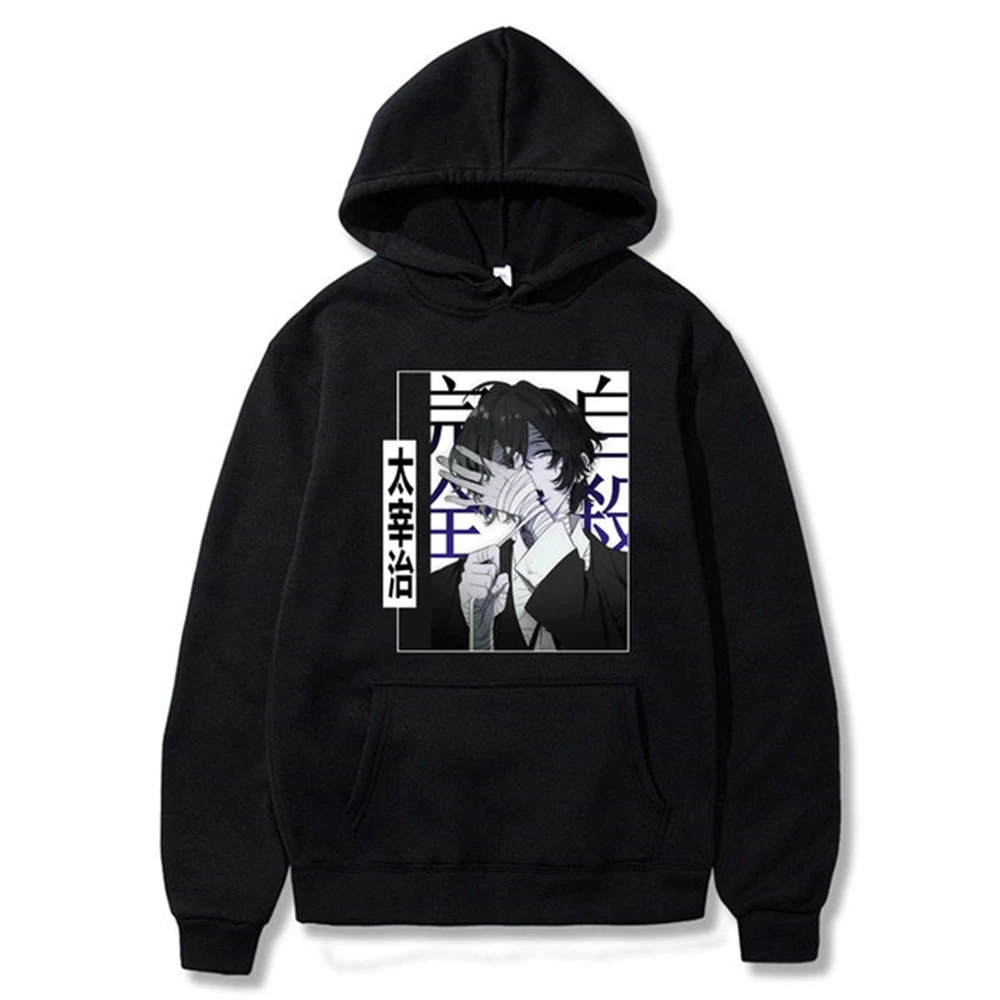 

Man Woman Pullovers Long Sleeves Tops Bungou Stray Dogs Harajuku Hoody Unisex Printed Anime Hoodie