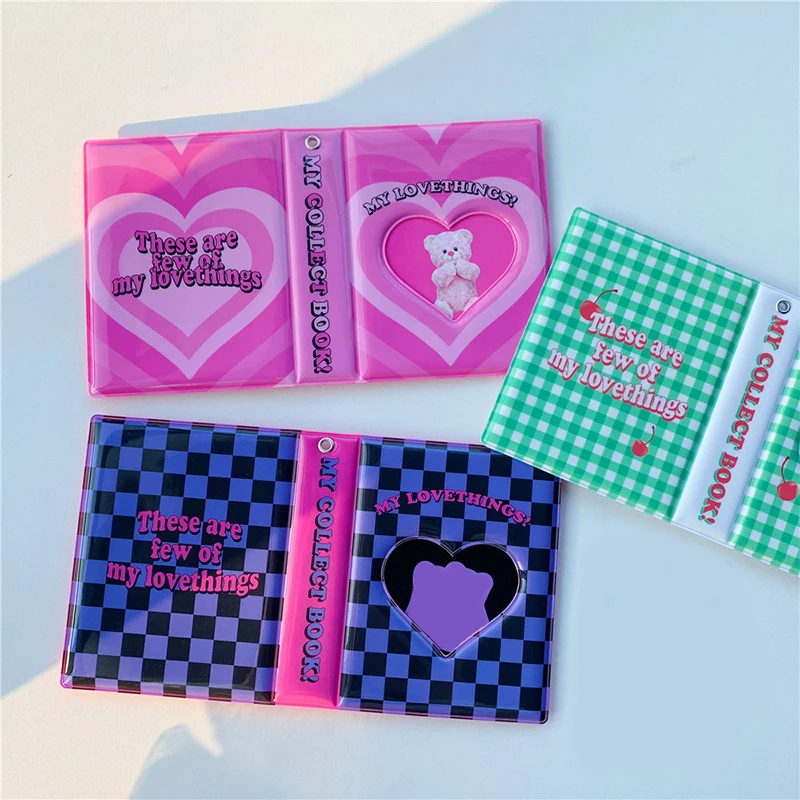 

Korean Version Heart-shaped Hollow Decorative Album Creative Insert Photo Storage Book Ins Style PVC Printing Photo Album