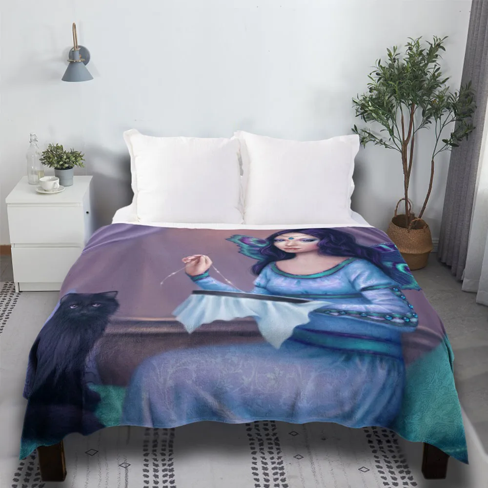 

Ariadne Fairy Luxury Large Cartoon Throw Blanket