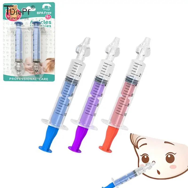 

1/2/4Pcs Babi Nose Cleaner Rhinitis Nasal Washer Needle Tube Baby Nasal Aspirator Cleaner Syringe Baby Nose Washing For Children