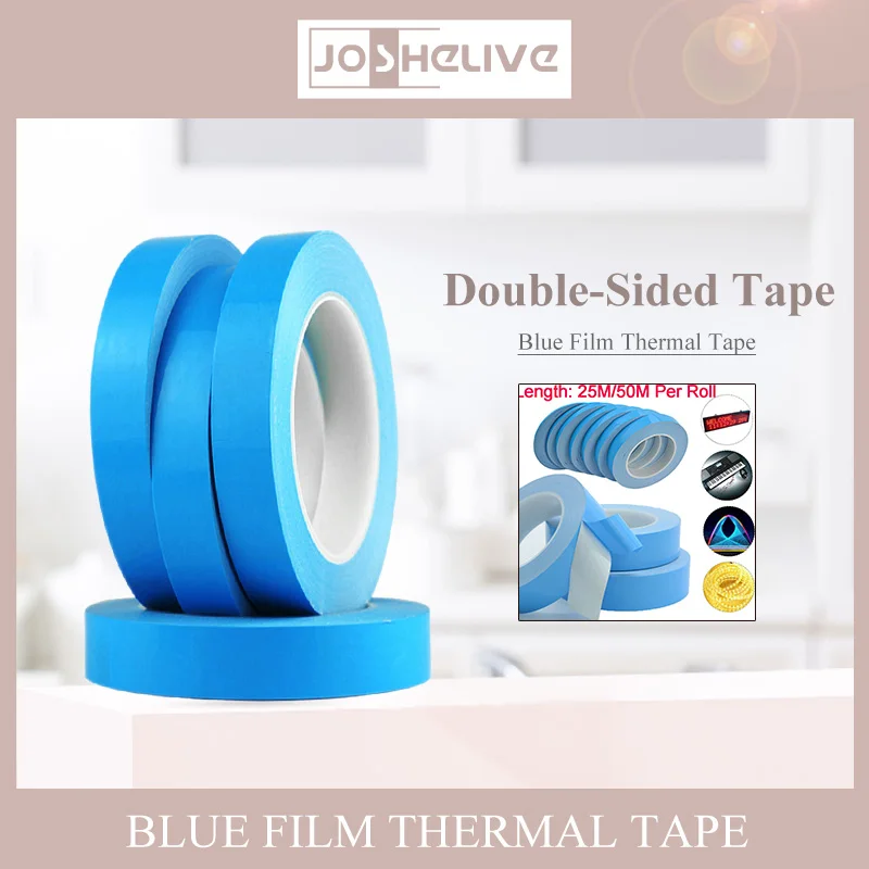 

Thermal Double-sided Tape Conductive Adhesive Adhesive Tapes Width Transfer Tape Chip PCB LED Strip Heatsink Home Decoration