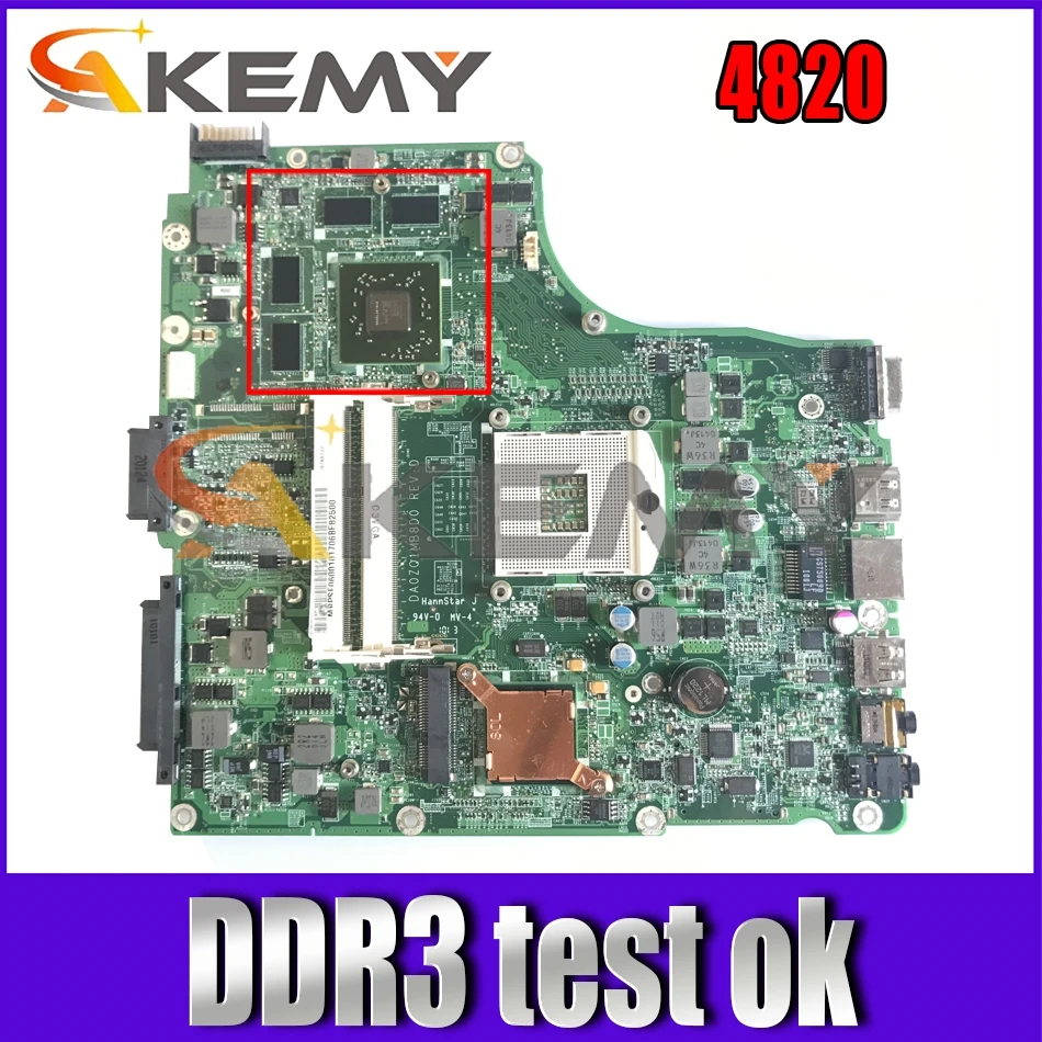 

MBPSE06001 For ACER Aspire 4820 Notebook Mainboard DA0ZQ1MB8D0 216-0772000 DDR3 Laptop motherboard