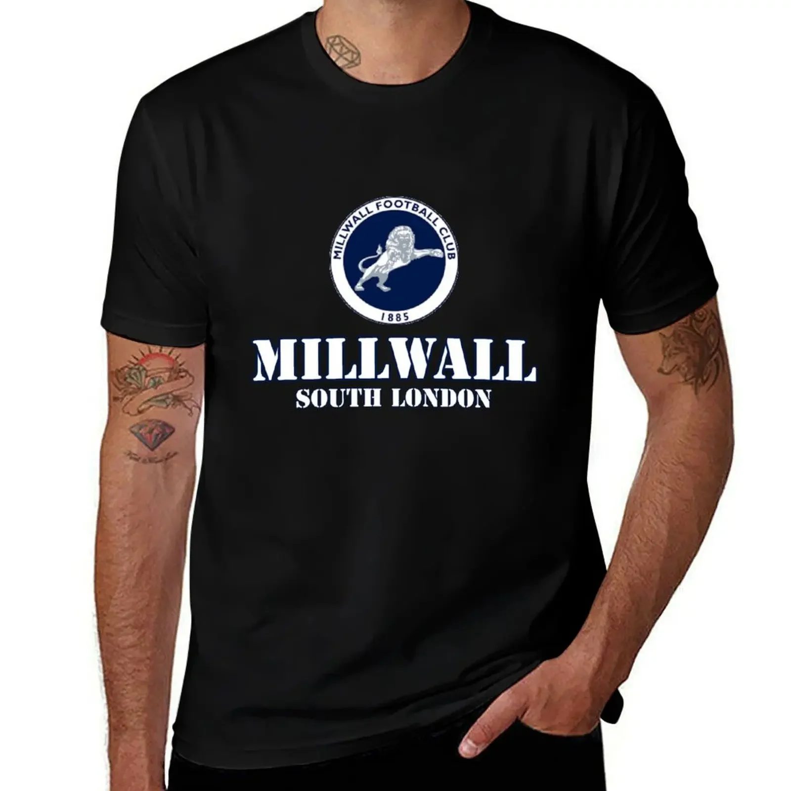Футболка Футбольного Клуба MILLWALL винтажная аниме рубашка хлопковые футболки с