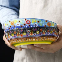 ceramic plate creative dish deep plate household net red plate breakfast plate pasta plate fruit salad plate rice plate