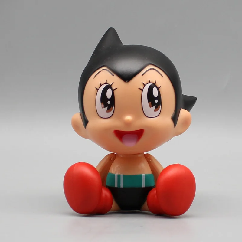 Фото Аниме-фигурки Astroboy, 11 См, Белый Лев, Левицы, Q Edition, Сидячая Милая Модель, Украшение Для Стола, Игрушки №3