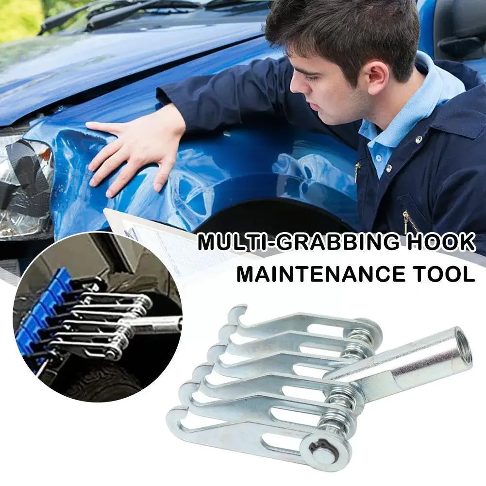 

6 Finger Car Sheet Metal Pull Hammer Multi-Grab Pull Hook Repair Tool Dent Pulling Claw For Spot Welder Auto Body Repair To T9Q5