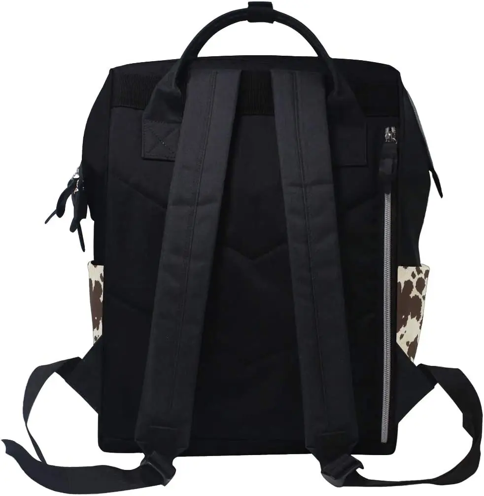 Large Capacity Diaper Tote Nappy Bag Mummy Backpack for Baby Care Big Cow Fur Print Multi-Function Waterproof Travel Backpack