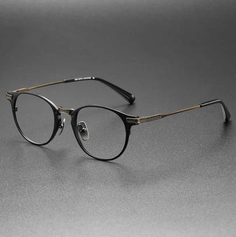 

Оправа для очков из чистого титана, мужские винтажные оптические очки, сменные линзы, ультралегкие очки по рецепту для женщин и мужчин, очки