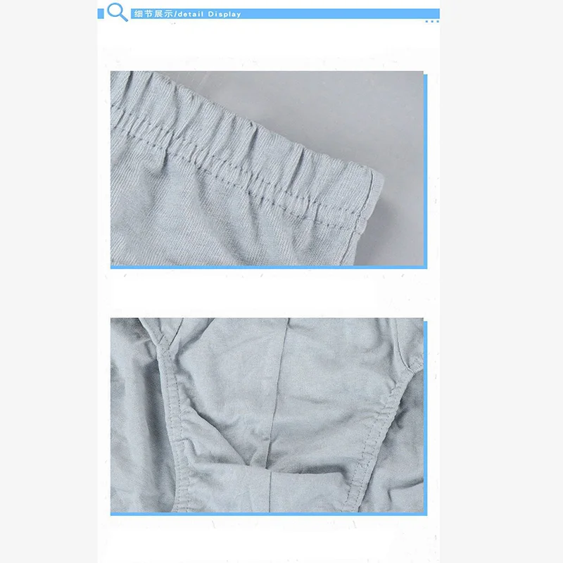 10PCS Cotton Man's Underwear Boxer Shorts Sexy Men Boxers Comfortable Plus Size Underpants Sexy Men's Briefs Solid Panties