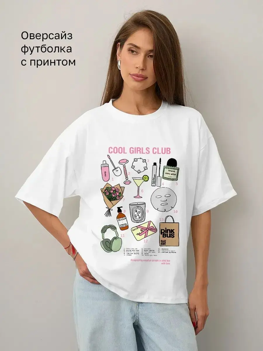 Фото Модные футболки с графическим принтом, белые, в стиле Coquette, из хлопка, милые, женские, уличная одежда, оверсайз, топ в стиле Y2K №5
