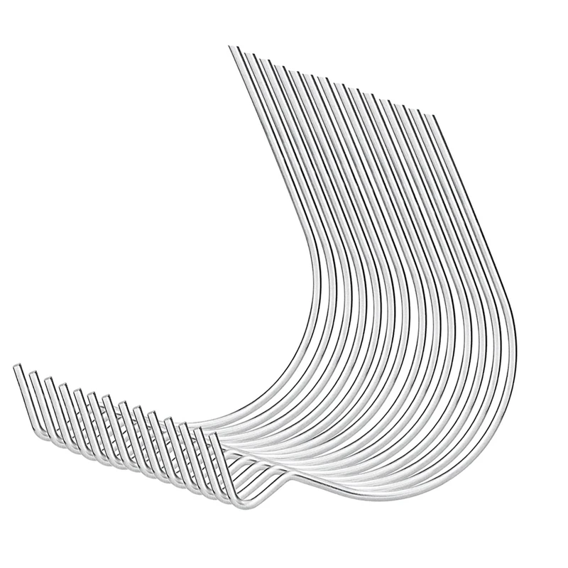 

20 шт./упаковка, S-образные крючки из нержавеющей стали