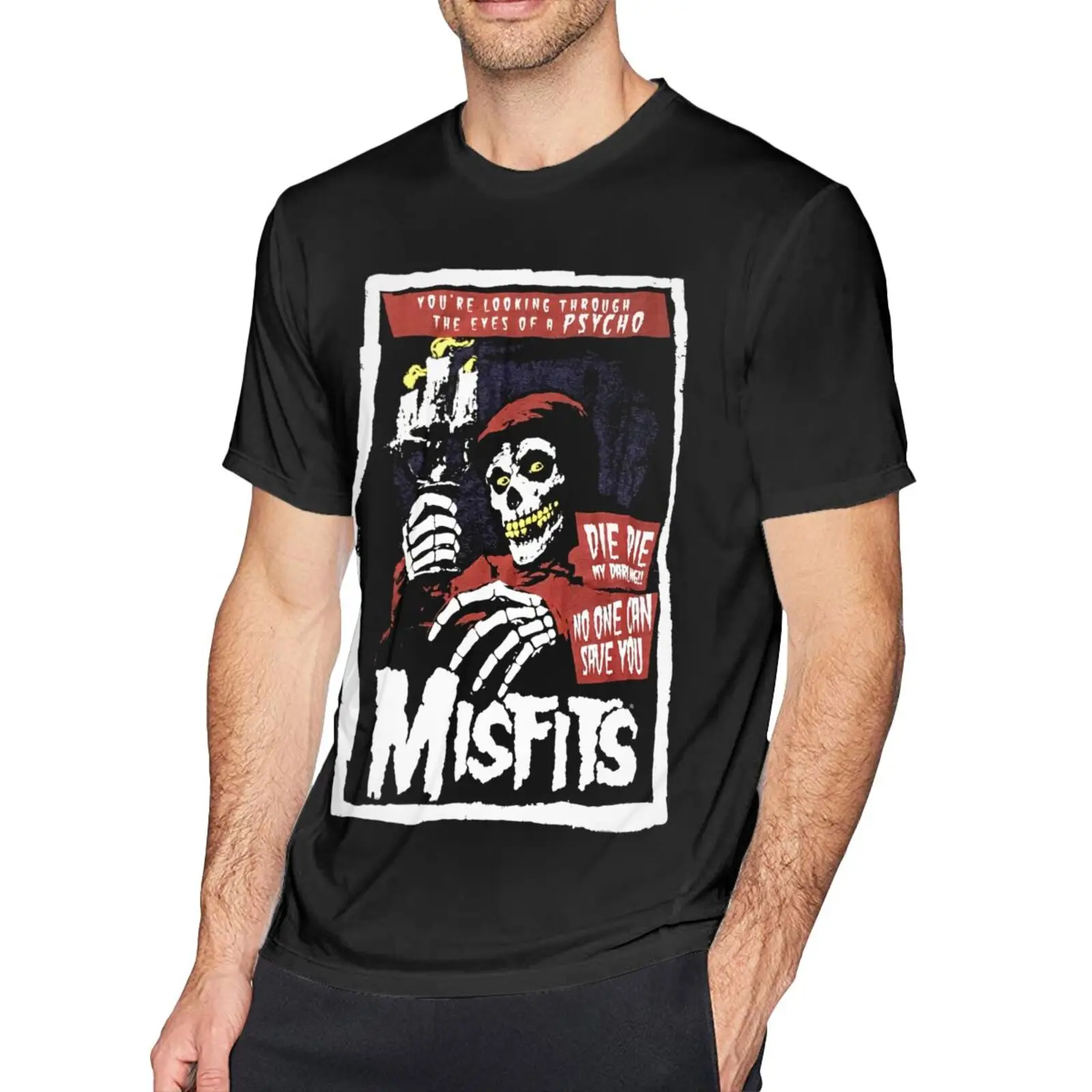 

Футболка Misfits Band для мужчин и пар, Мужская одежда, футболки для женщин, аниме одежда
