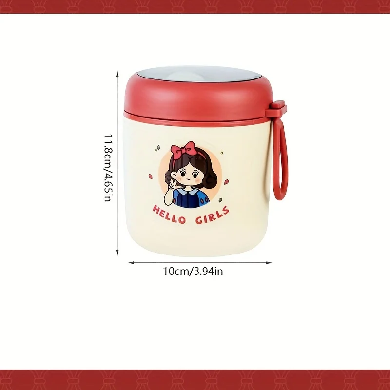 Портативная Герметичная Чашка Для Супа Из Нержавеющей Стали 304 С Крышкой И Ложкой