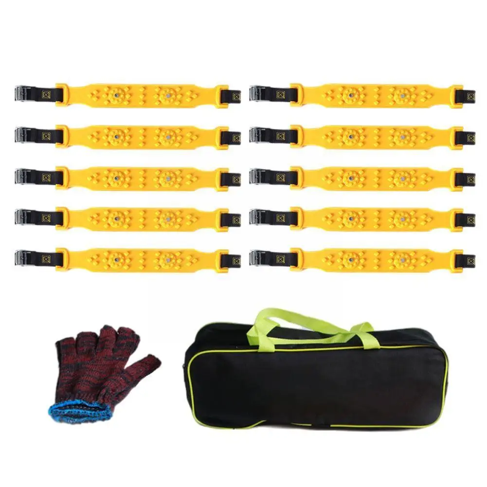 

1pcs Automobile Chains Universial Tpu Adjustable Anti Slip Tire Chain For Car Suv Truck S1j7