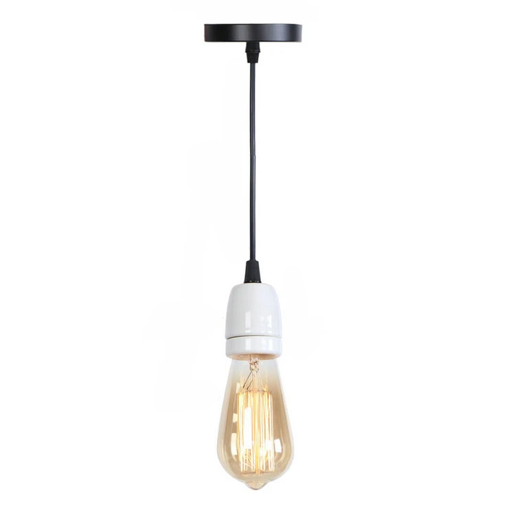 E27 подвесной держатель лампы с 1 м шнуром DIY винтажный Edison освещение комплект