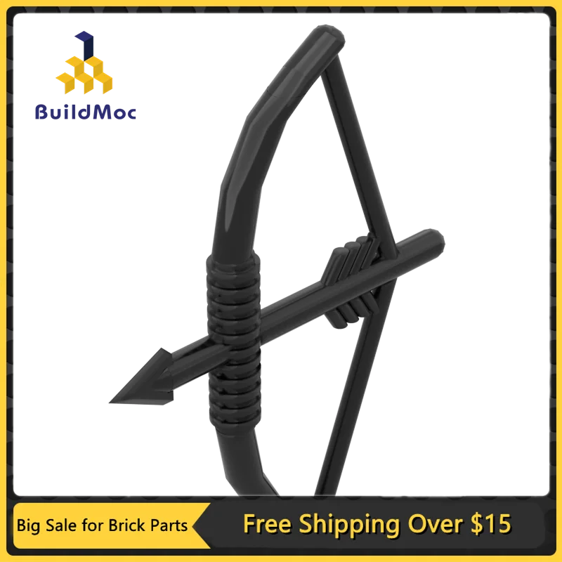 

10 шт., детали MOC 4499, лук со стрелкой, Совместимые Кирпичи, сборные строительные блоки «сделай сам», детская головоломка, игрушка для мозга, под...