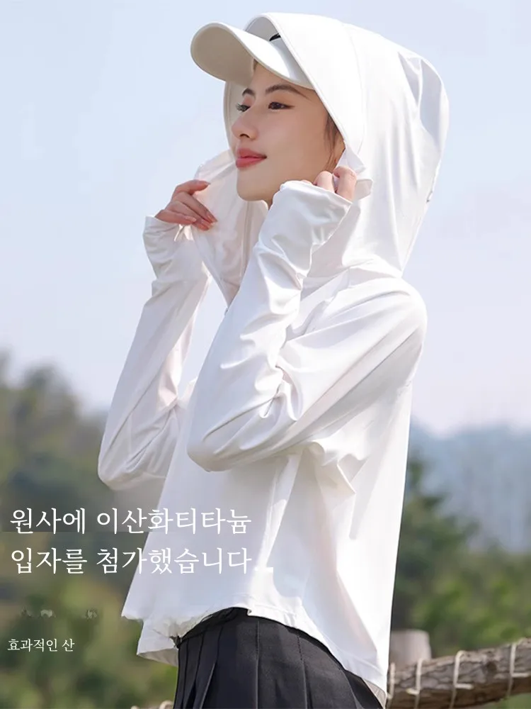 Шаль Солнцезащитная одежда женская летняя зеркальная шелковая фотомаска