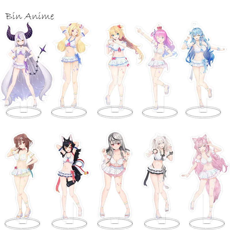 Hololive, фигурка клубня, купальник для косплея hositech Suisei, акриловый, Shirakami Fubuki Nakiri Ayame Inugami Korone, акриловый режим подставки