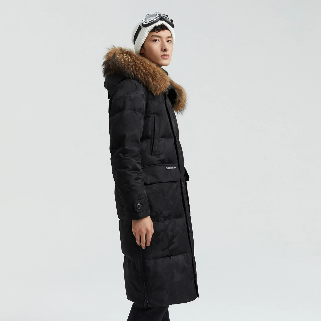 BOSIDENG очень холодная куртка зимняя на 90% гусином пуху мужская куртка-пуховик