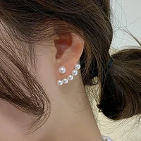 simple vintage pearl stud earrings jewelry for women 2022