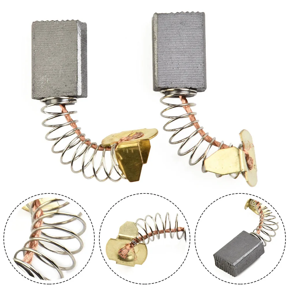 

2pcs Carbon Brushes Mini Drill Electric Grinder Parts For HK1810 Scraper HM0810B Demolition Hammer 4014NV Blower Carbon Brush