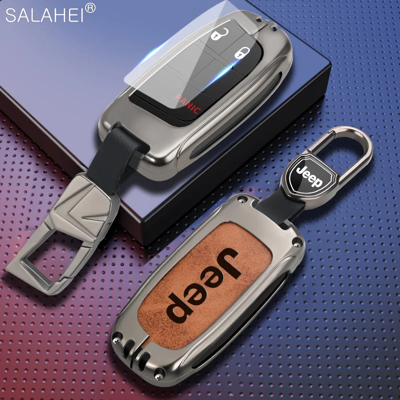 

For Jeep Gladiator Patriot Cherokee Wrangler Liberty Cherokee Patriot Compass Car Key Cover Case Shell Fob Keychain Accessaries