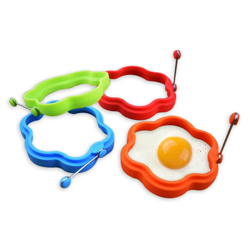 

New Silicone Fried Egg Pancake Ring Omelette Multiple Shapes Pan Oven Kitchen Baking Cake Mould For Cooking Breakfast Frying