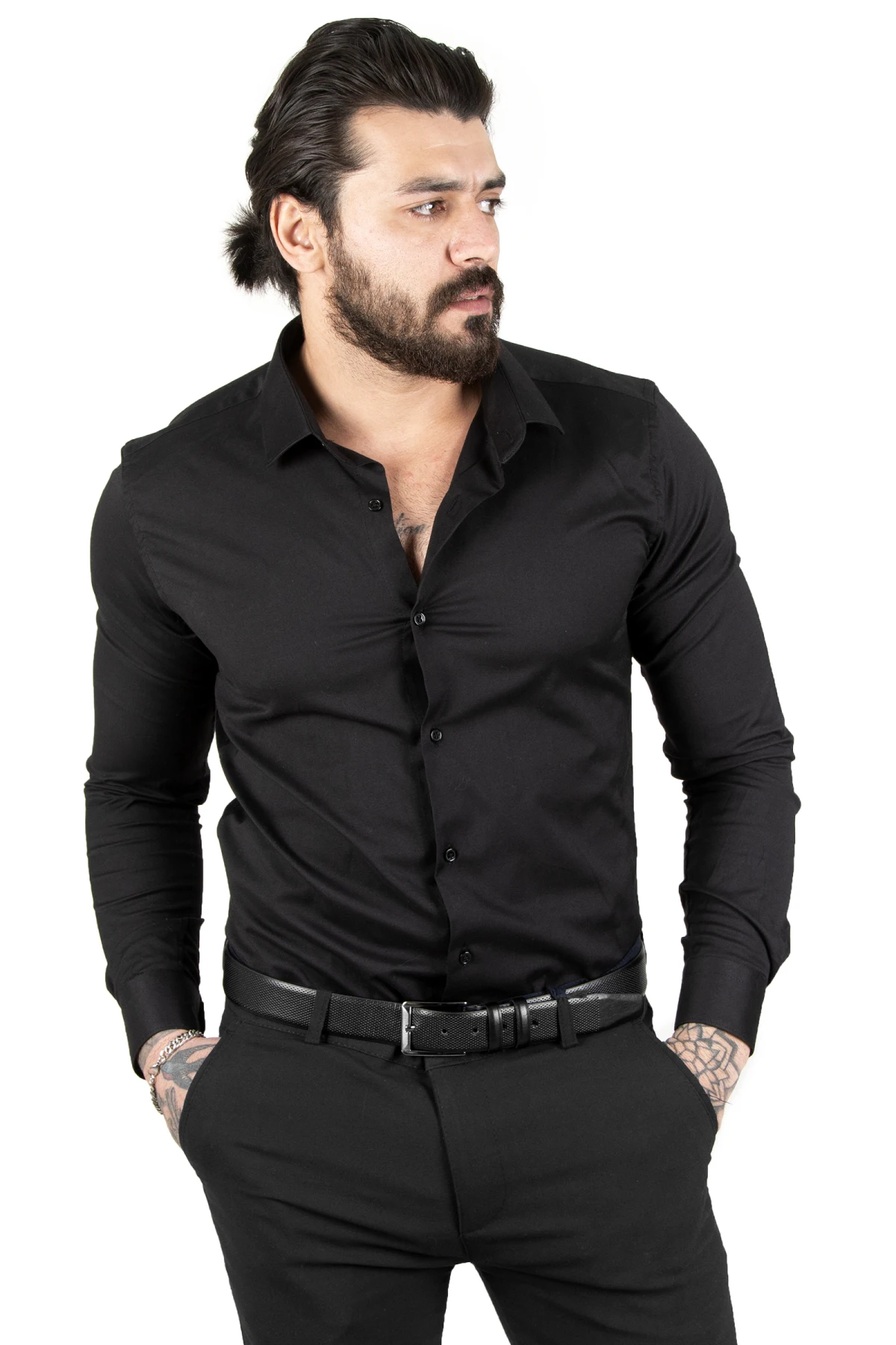 DeepSEA high collar Slim Fit shirt 2000885