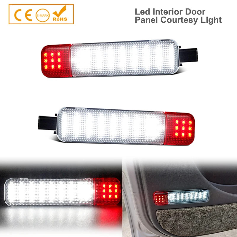 

2x LED Interior Car Door Panel Courtesy Lights Lamp For Chevrolet Escalade Silverado Tahoe GMC Yukon Sierra Cadillac Car-Styling