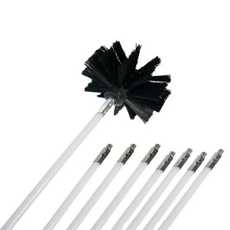 

Chimney Cleaner Sweep Nylon Brush Rotary Fireplaces Inner Wall Cleaning Brush Cleaner Chimneys Access Cleaning Tools