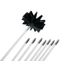 Chimney Cleaner Sweep Nylon Brush Rotary Fireplaces Inner Wall Cleaning Brush Cleaner Chimneys Access Cleaning Tools